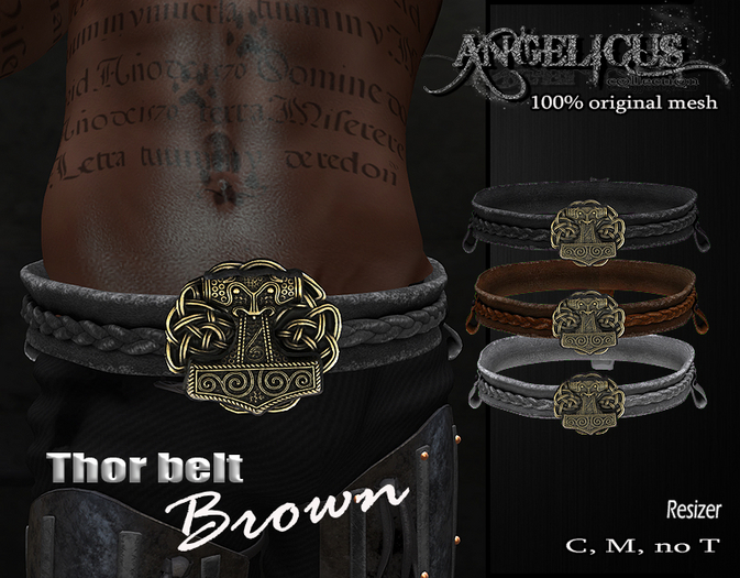 ::ANGELICUS:: Thor belt brown