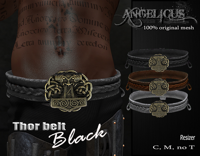 ::ANGELICUS:: Thor belt Black