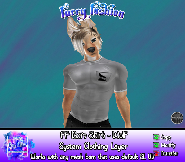~FF~ Bom Shirt Wolf 