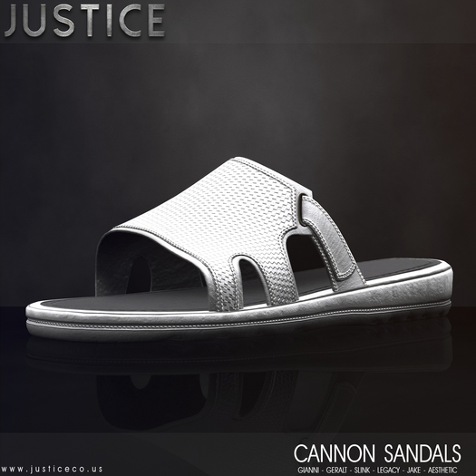 [JUSTICE] CANNON SANDALS - SNOW