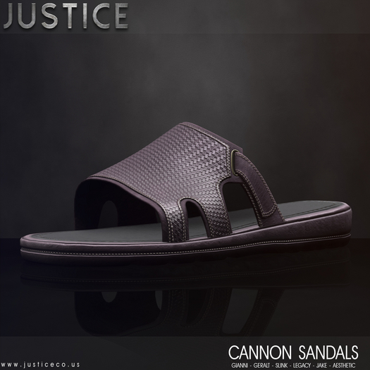 [JUSTICE] CANNON SANDALS - BERRY