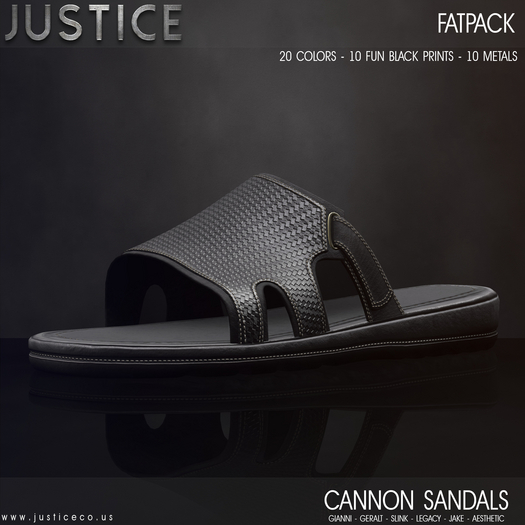 [JUSTICE] CANNON SANDALS - FATPACK