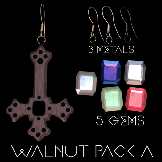 Antropos - Infestus Earrings - Walnut Pack A