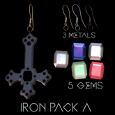 Antropos - Infestus Earrings - Iron Pack A