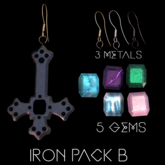 Antropos - Infestus Earrings - Iron Pack B
