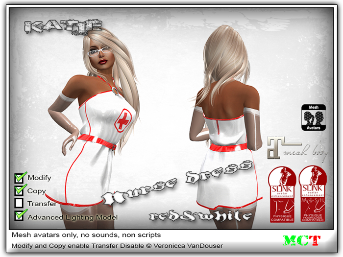 Katie latex nurse dress