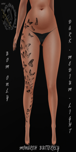 Tattoo " Monarch Butterfly " by Artist Ink