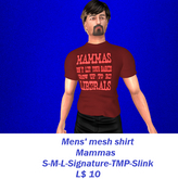 Mammas-Mens' mesh shirt
