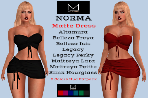 MUDAK - NORMA MATTE DRESS