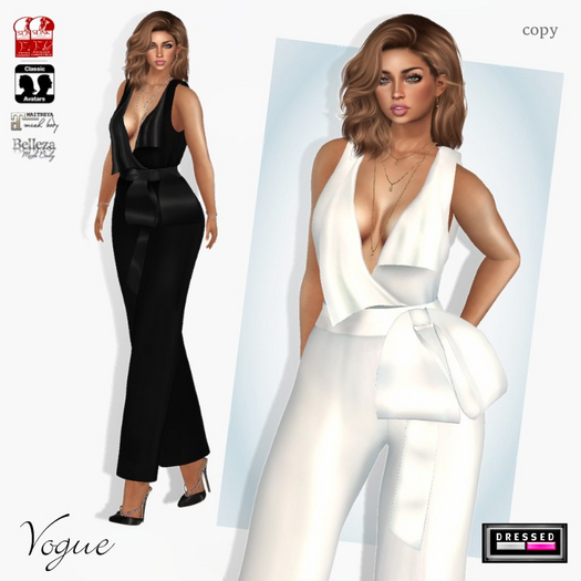 DBL Vogue Jumpsuit B/W