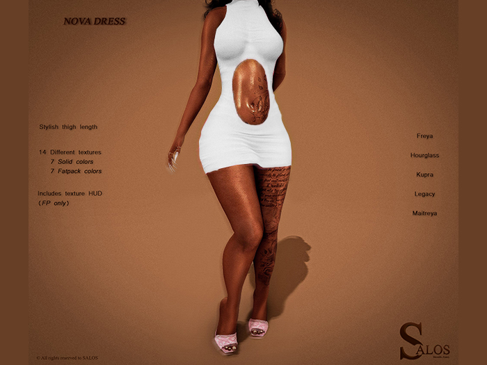 SALOS - Nova Dress White