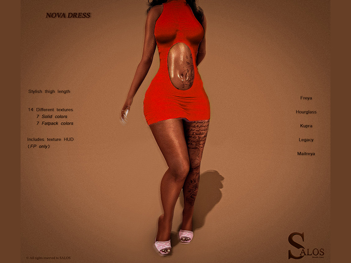 SALOS - Nova Dress Red