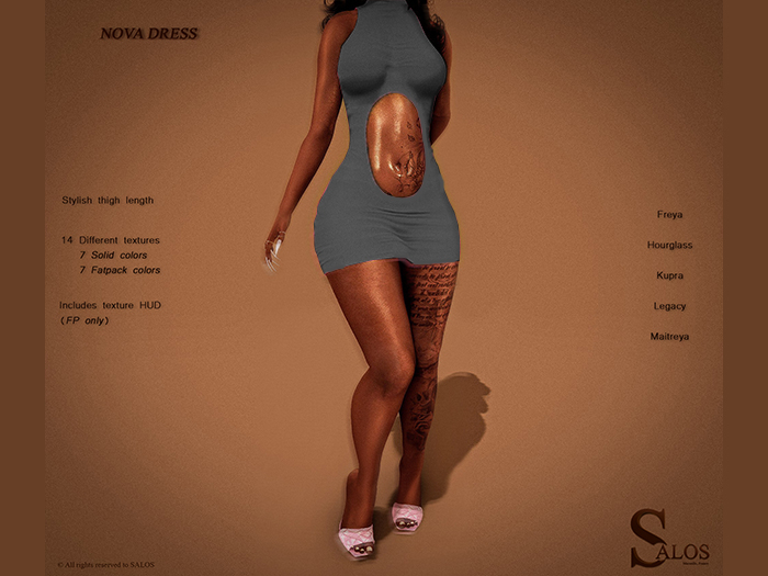 SALOS - Nova Dress Grey