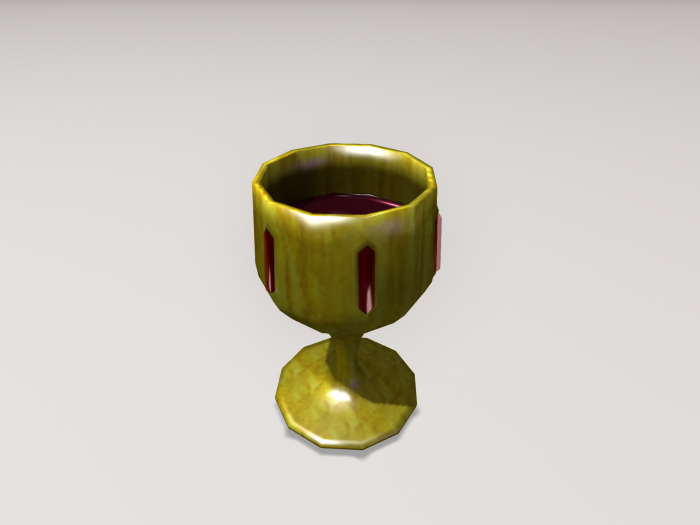 Golden Grail textured