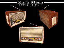 Zara Mesh - Vintage - Old Radio Asset - FULL PERM MESH