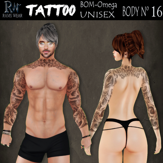 RAMS WEAR.-Tattoo-Body N 16