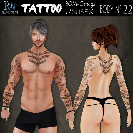 RAMS WEAR.-Tattoo-Body N 22