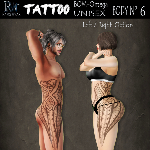 RAMS WEAR.-Tattoo-Body N 6