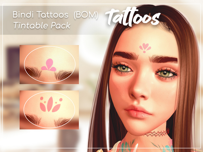 .:CuTe:. Pack Bindi Tattoo Tintable