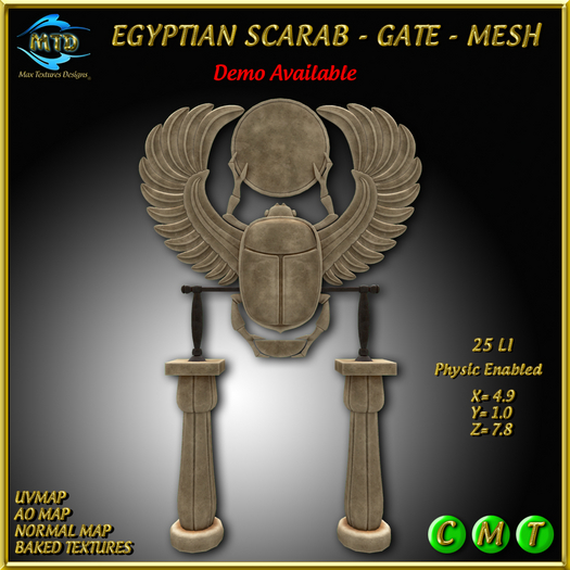 EGYPTIAN SCARAB - GATE - MESH - FULL PERM