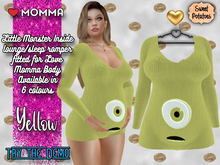 < SP > Little Monster Inside Romper for Love Momma - Yellow