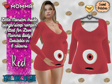 < SP > Little Monster Inside Romper for Love Momma - Red
