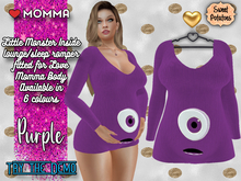 < SP > Little Monster Inside Romper for Love Momma - Purple