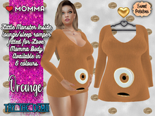 < SP > Little Monster Inside Romper for Love Momma - Orange
