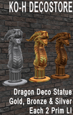 KO-H Dragon Statue 3 Colors