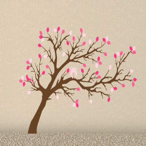 Pink Willow Wall Decal