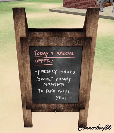 8f8 - Menu Board (Boxed) RETIRED GACHA BAKERY LIFE 