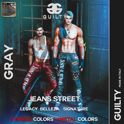 063 Guilty Street Jeans 5 Grey-(Wear Me)
