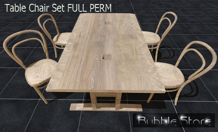 Bubble - Table Chair Set FULL PERM