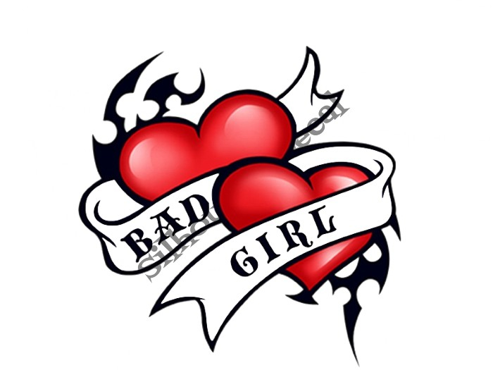 BadGirl Heart Decal