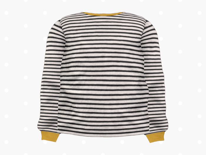 Bloom Striped Long Sleeve Tee (Mono)
