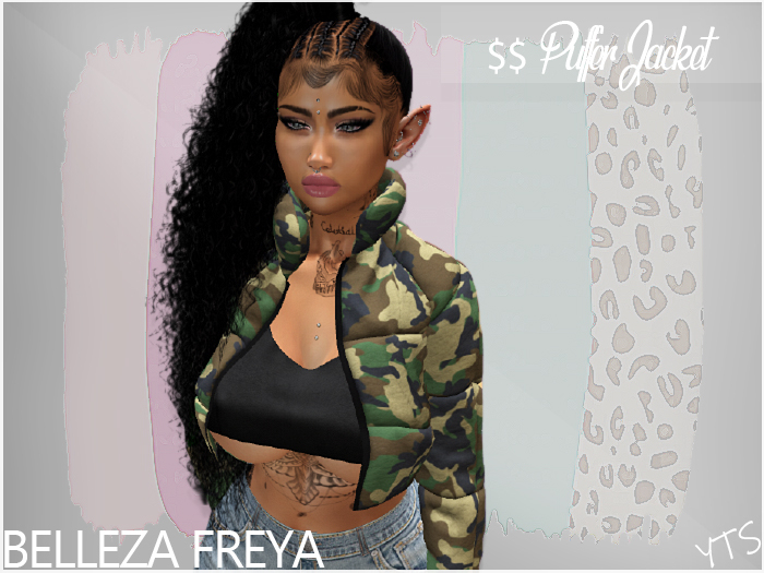 YTS-$$PUFFER CAMO JACKET-FREYA
