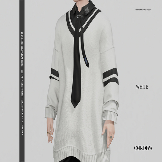 *CORDEWA* STREET-K SWEATER WHITE