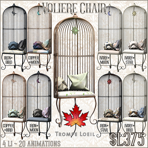 Trompe Loeil - Voliere Chairs [mesh]