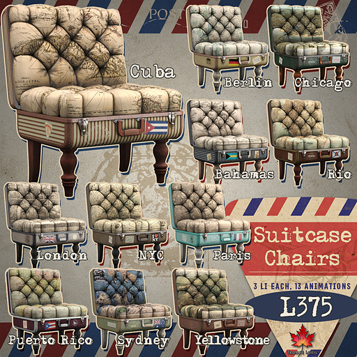 Trompe Loeil - Suitcase Chairs [mesh]