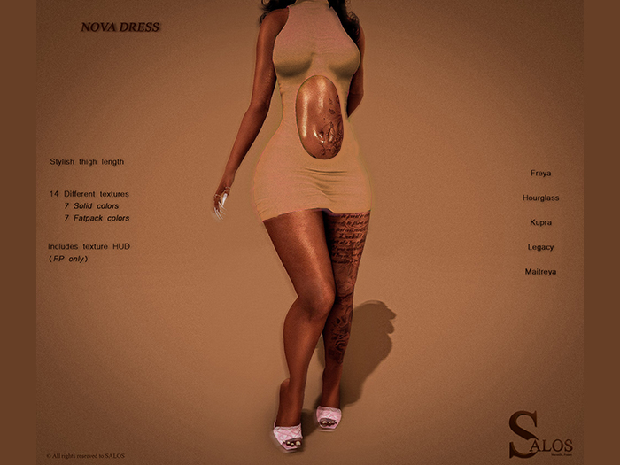 SALOS - Nova Dress Caramel