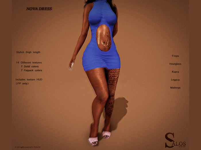 SALOS - Nova Dress Blue