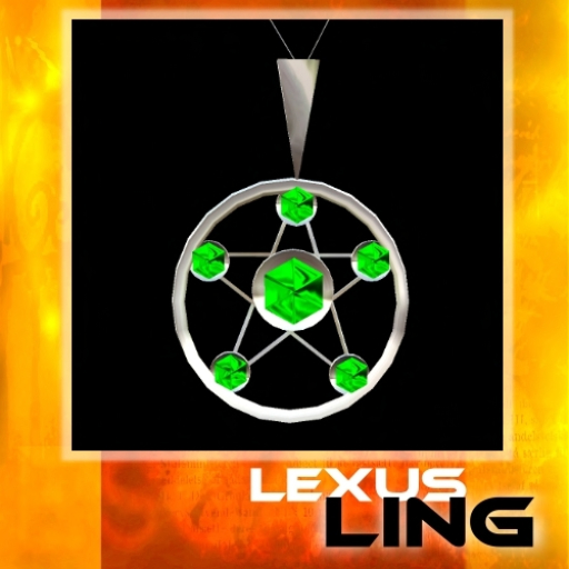 Necklace - Pentagram Titan Emerald