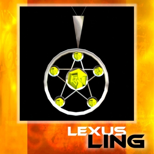 Necklace - Pentagram Titan Goldtopas