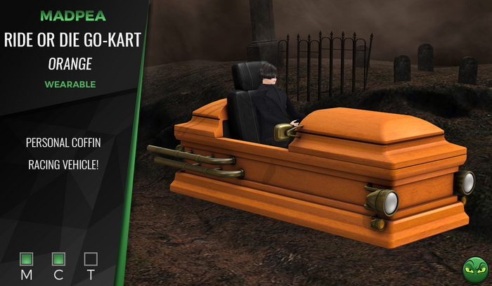 MadPea Ride or Die Go-Kart - Orange