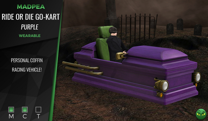 MadPea Ride or Die Go-Kart - Purple