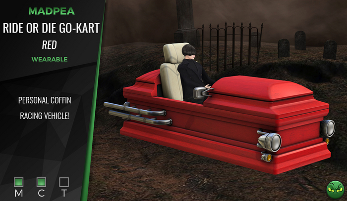 MadPea Ride or Die Go-Kart - Red 