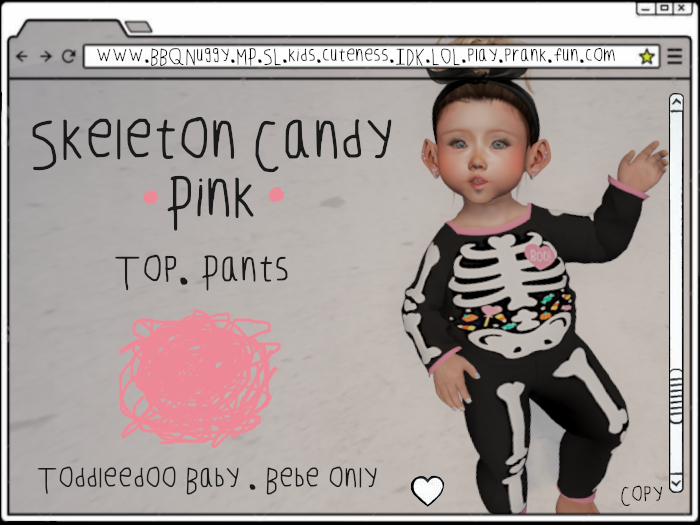BBQ Nuggy - Skeleton Candy - Pink