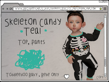 BBQ Nuggy - Skeleton Candy - Teal