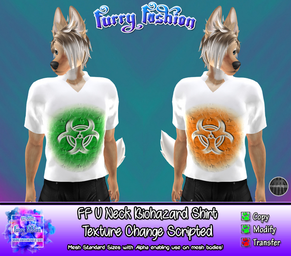 ~FF~ V Neck Biohazard Shirt DEMO