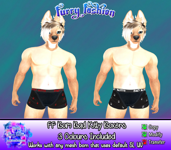 ~FF~ Bom Bad Kitty Boxers